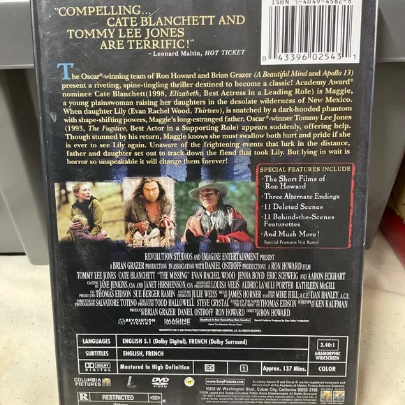 DVD - The Missing. V179 - Picture 2 of 6